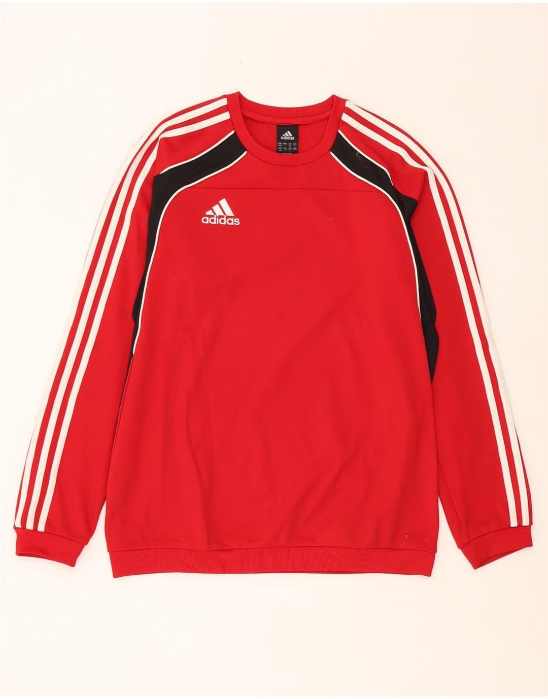 Bluza męska Adidas Jumper UK 38/40 Średni czerwony poliester z blokami kolorów