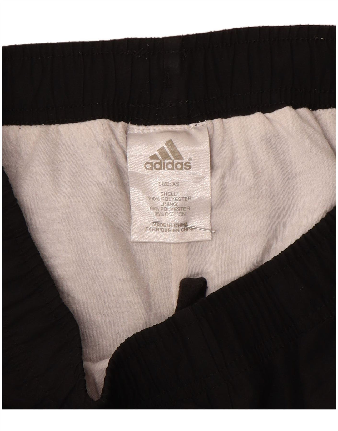 Męskie spodnie dresowe Adidas XS, czarne, poliestrowe