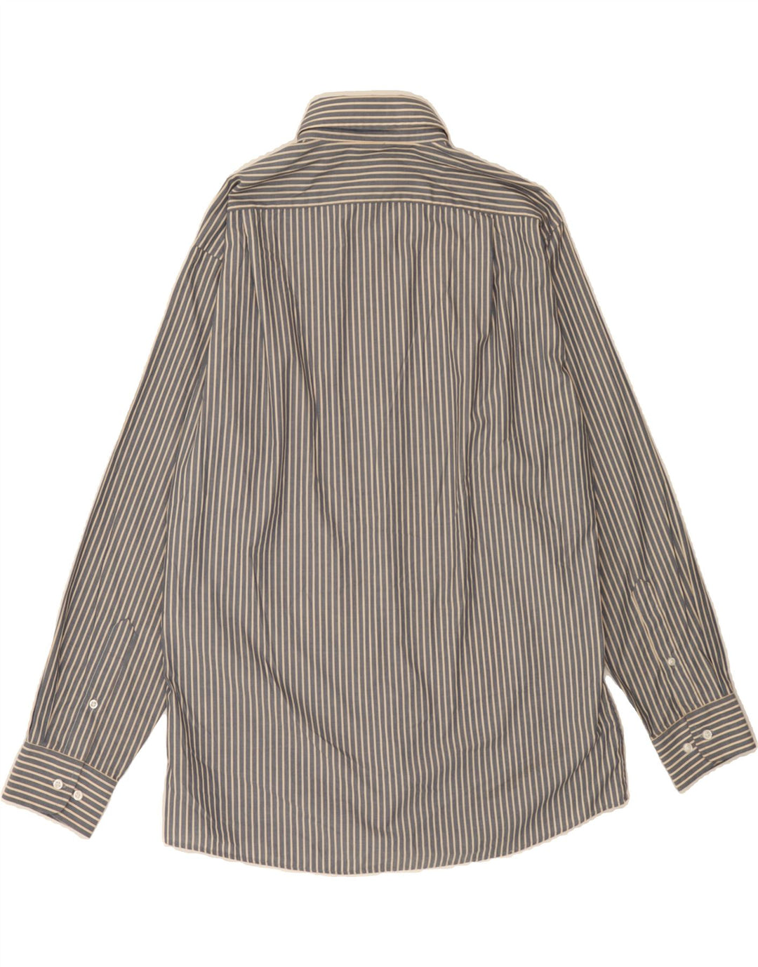 DOCKERS Mens Shirt Size 15 1/2 Medium Grey Pinstripe Cotton Vintage Dockers and Second-Hand Dockers from Messina Hembry 