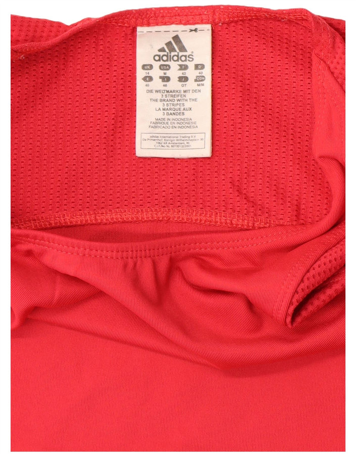 Damska kamizelka Adidas Climacool Crop Top UK 14 Średni Czerwony Poliamid