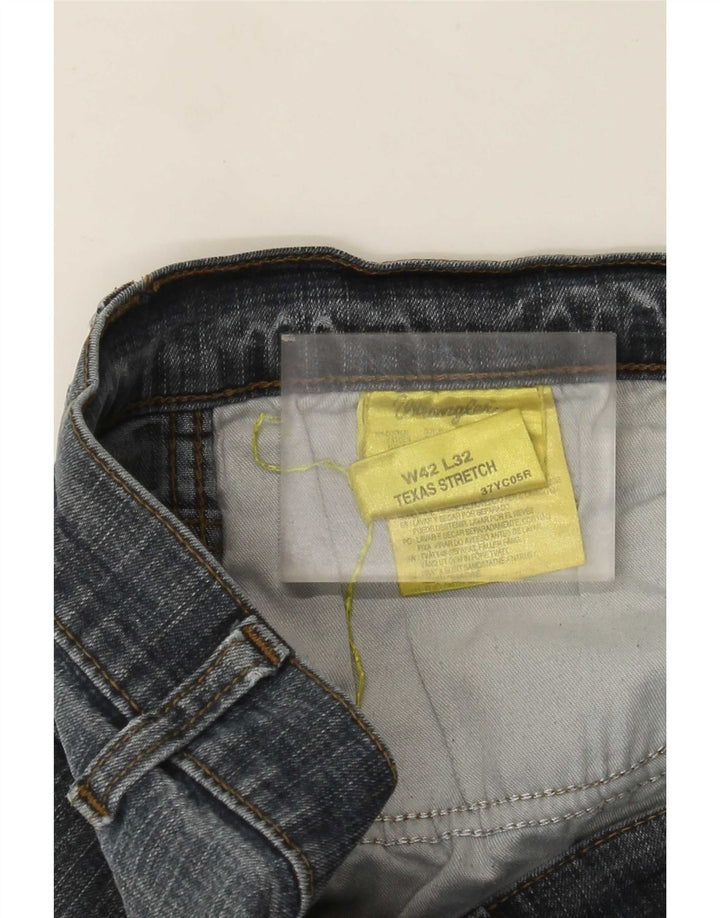 Męskie jeansy Wrangler Texas Stretch Straight W42 L29 Niebieskie, bawełniane