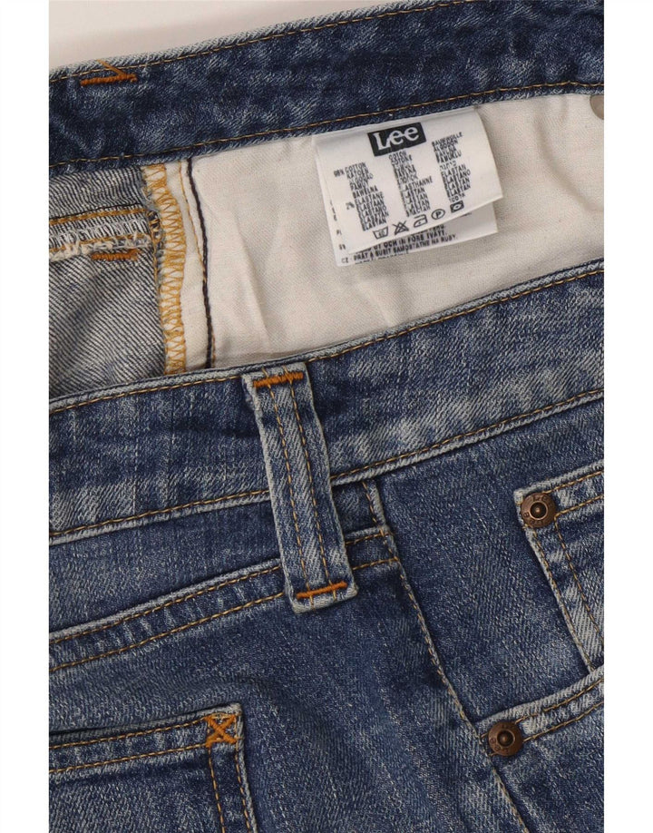 Damskie jeansy Lee Jinx Bootcut W33 L33 Niebieskie bawełniane