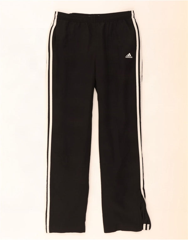 Damskie spodnie dresowe Adidas UK 14, duże, czarne, poliestrowe