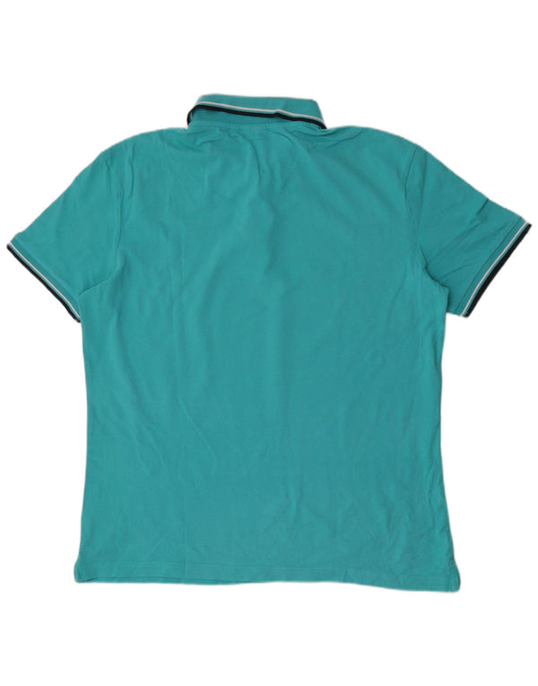 Męska koszulka polo Diadora 2XL, bawełniana w niebieskie paski