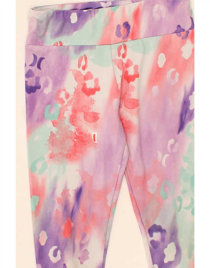 HURLEY Womens Leggings UK 12 Medium  Multicoloured Tie Dye Vintage Hurley and Second-Hand Hurley from Messina Hembry 