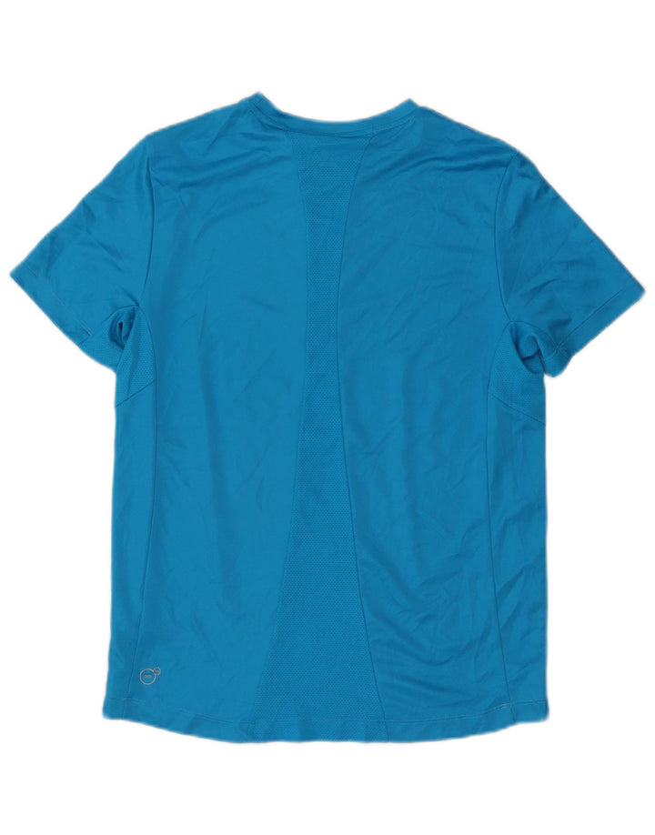 Chłopięcy T-shirt z grafiką Puma, 15-16 lat, niebieski poliester