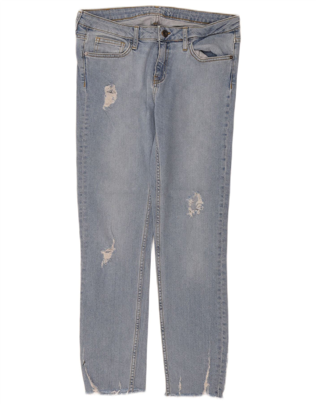 Damskie jeansy Zara w trudnej sytuacji EU 38 Small W28 L26 Niebieskie