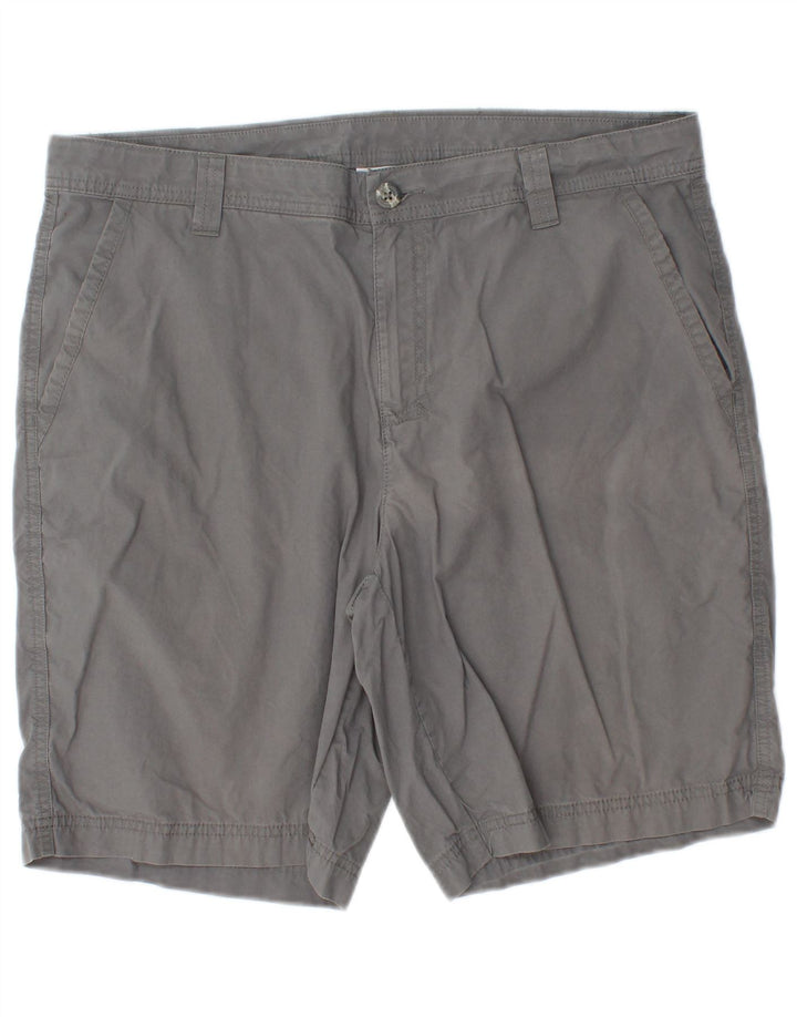 Męskie spodenki chino Columbia W34, duże, szare, bawełniane
