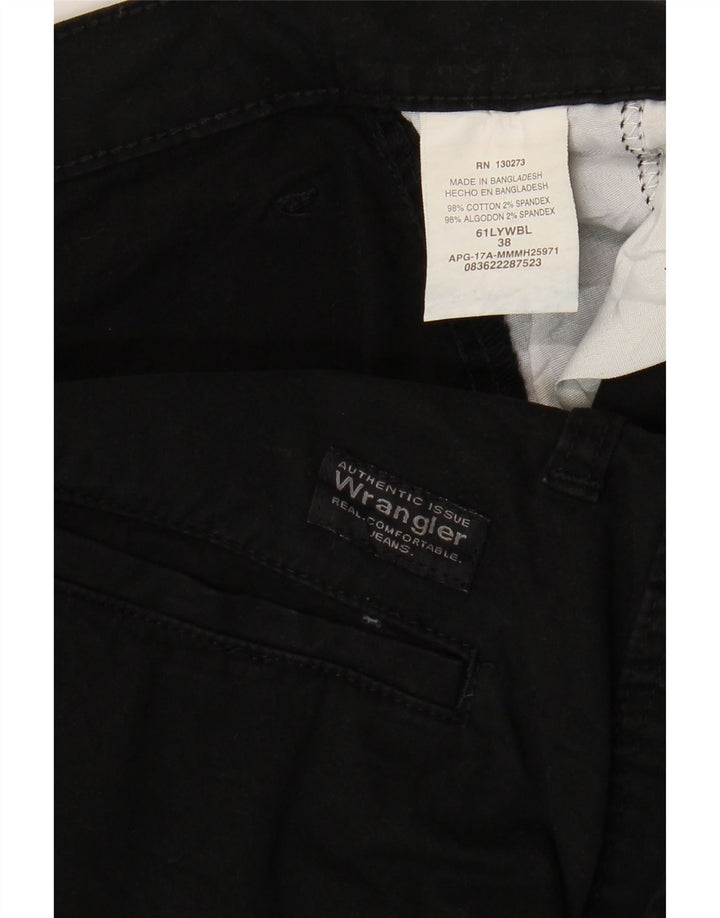 Męskie spodenki cargo Wrangler W38 XL, czarne, bawełniane
