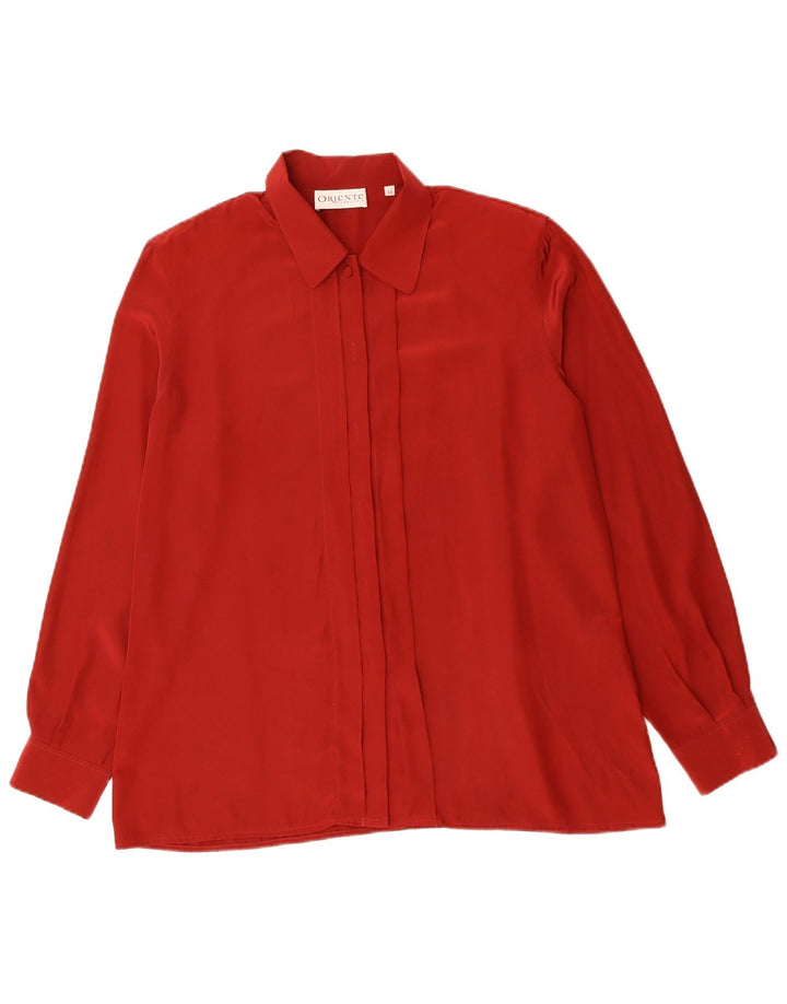 Damska bluzka koszulowa VINTAGE IT 48 XL czerwona