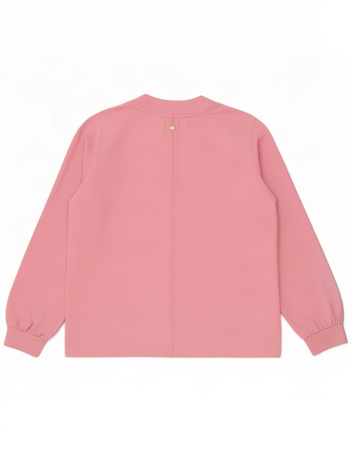 Damski top oversize Joop z długim rękawem, EU 38, średni róż, bawełna