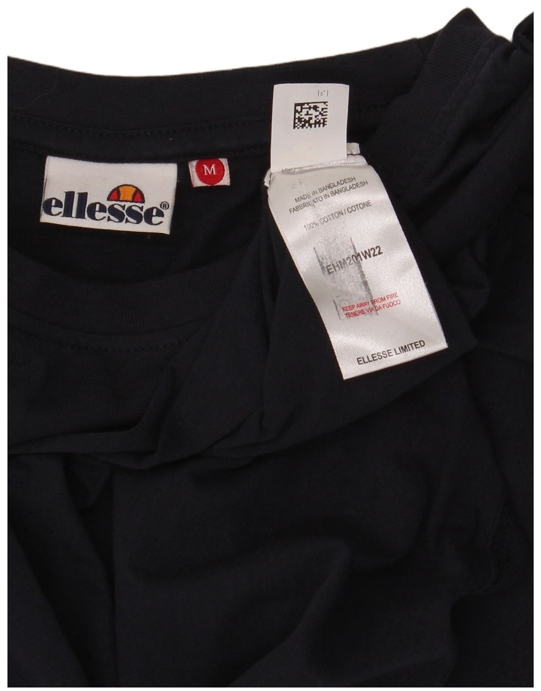 Męski top Ellesse z długim rękawem, średni, granatowy, bawełniany