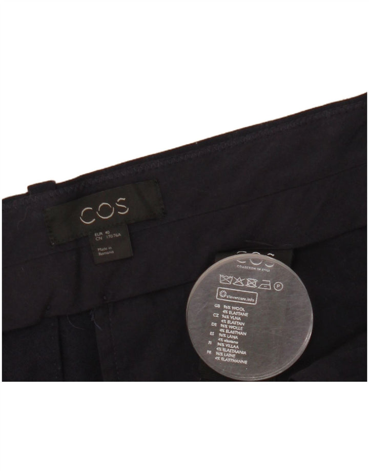 Cos Damskie krótkie spodnie EU 40 Medium W36 L25 Granatowa wełna