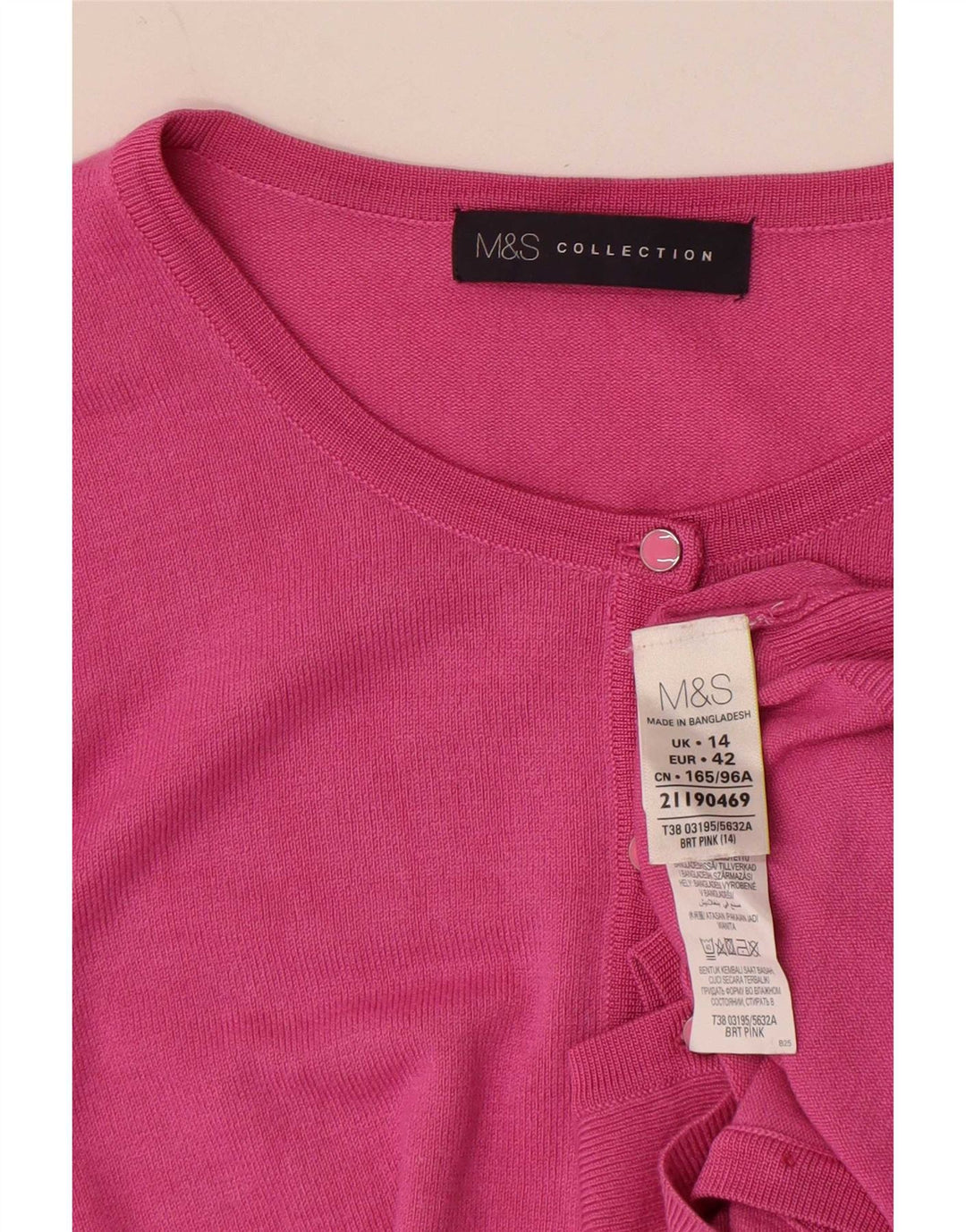 Sweter damski Marks & Spencer UK 14, średnioróżowy, wiskoza