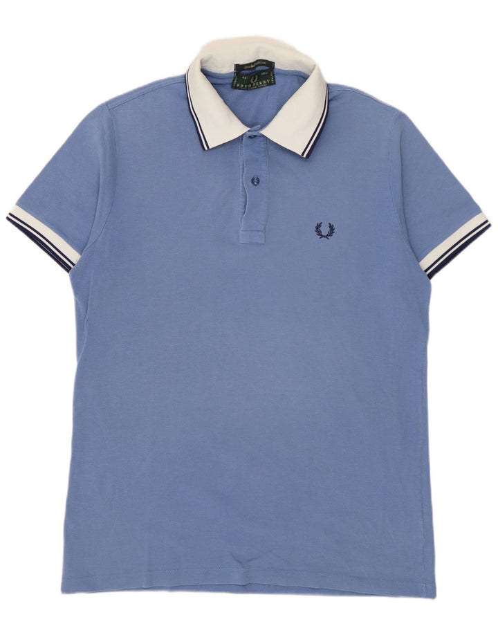 Męska koszulka polo Fred Perry, bawełniana, w kolorze średniego błękitu