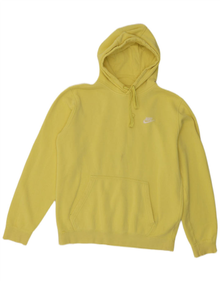 Męski sweter z kapturem Nike, średni żółty, bawełniany