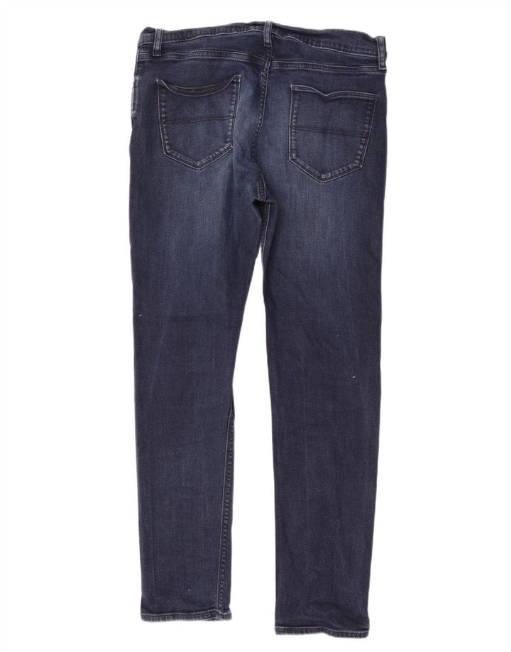 Marks & Spencer Męskie jeansy slim W36 L33 Granatowe, bawełniane