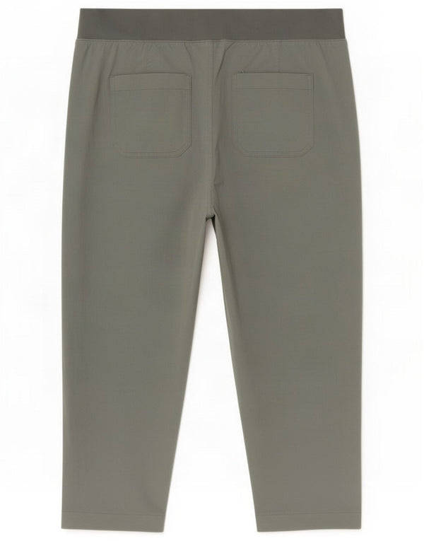 Eddie Bauer Damskie spodnie joggery Capri Medium W30 L21 Zielony nylon