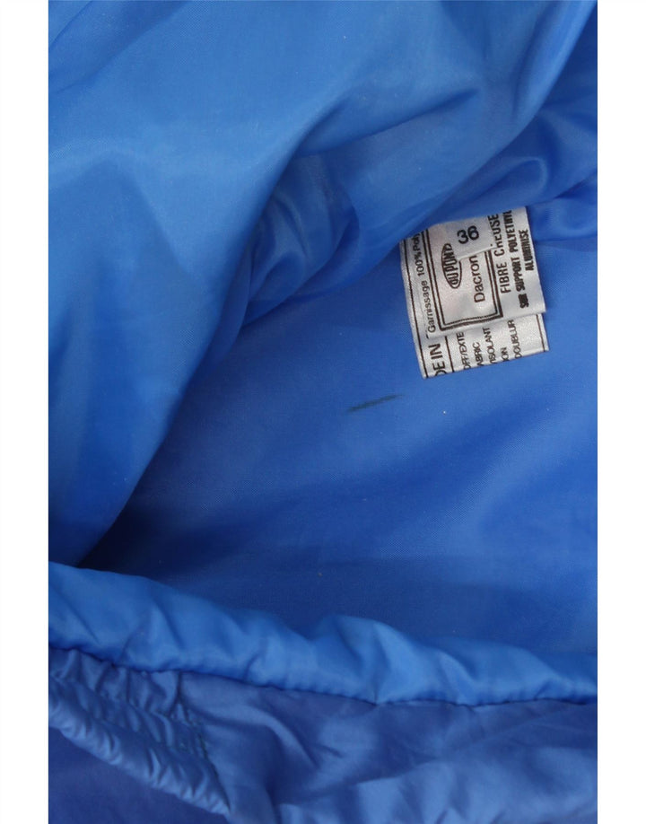 Męska ocieplana kurtka z kapturem VINTAGE UK 36 Small Blue Colorblock Poliamid