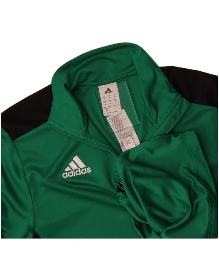ADIDAS Mens Borussia Pullover Tracksuit Top Medium Green Colourblock