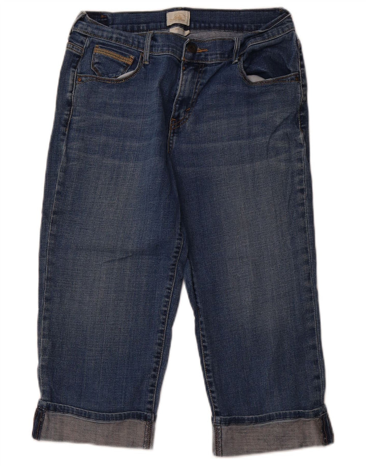 Damskie jeansy LEVI'S 515 Capri US 8 Medium W28 L19 Niebieska bawełna