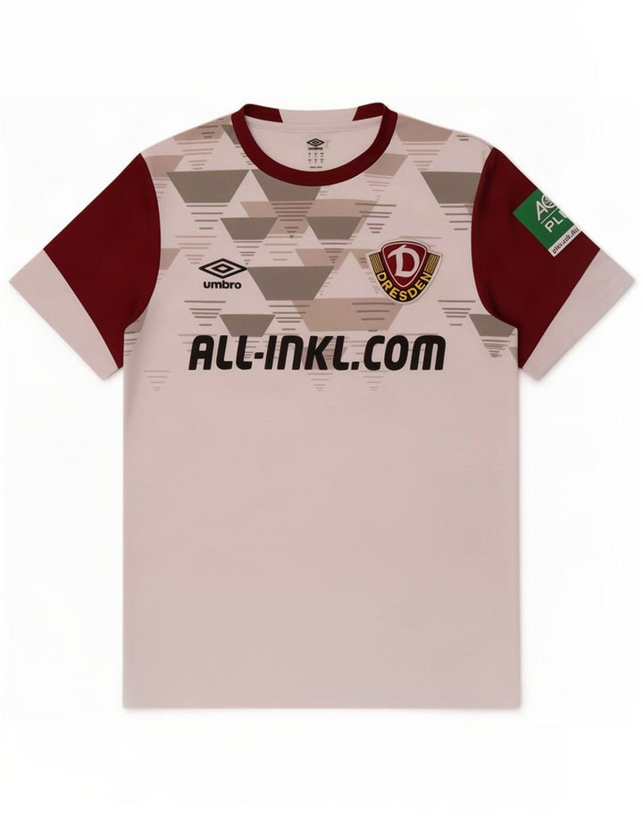 Męska koszulka z grafiką Umbro, mały, biały, poliestrowy blok kolorów