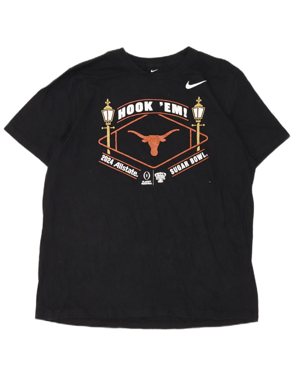 Męska koszulka z grafiką Nike, XL, czarna, bawełniana