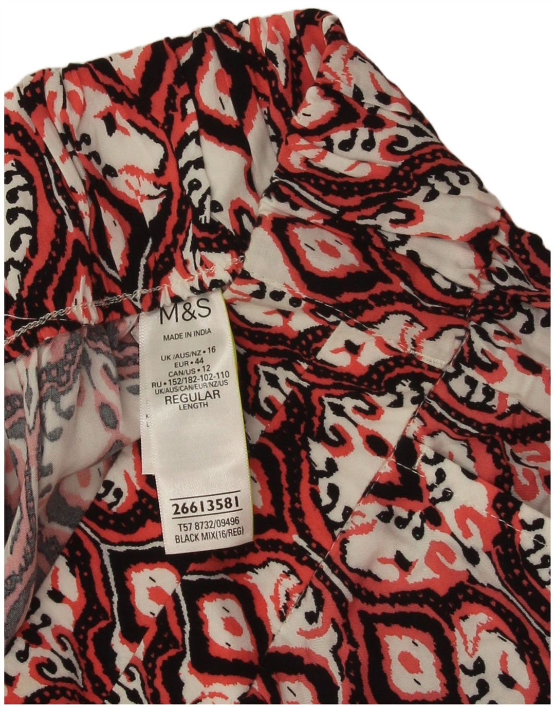 Marks & Spencer Krótkie spodnie damskie UK 16 duże W34 L24 wielokolorowe