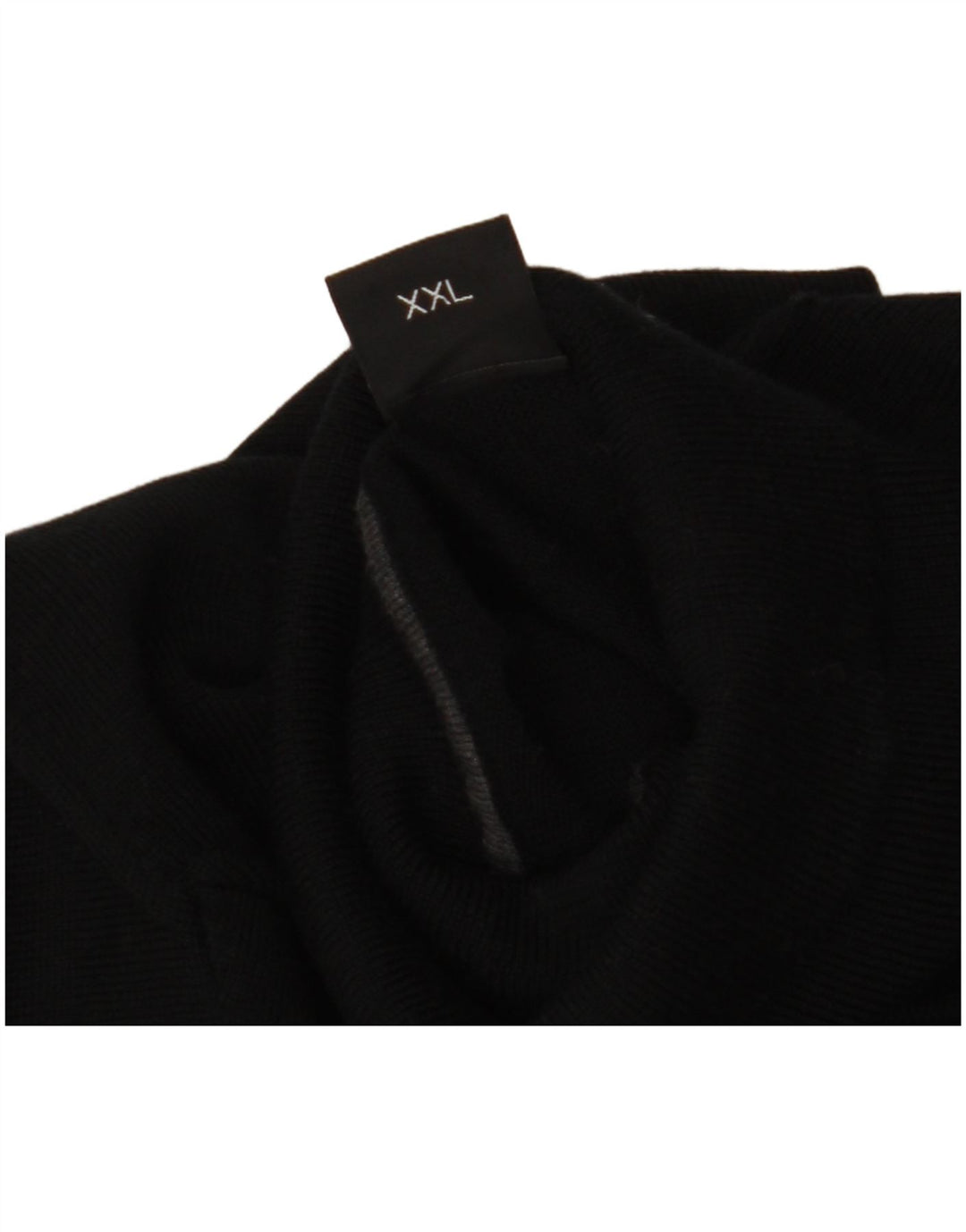 Męski sweter z golfem Hugo Boss 2XL, czarna wełna