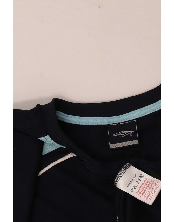 Męski T-shirt z grafiką Umbro, duży, granatowy, kolorowy poliester