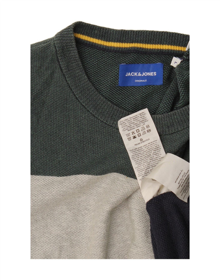 Męski top Jack & Jones z długim rękawem, dużą, wielobarwną bawełną w paski