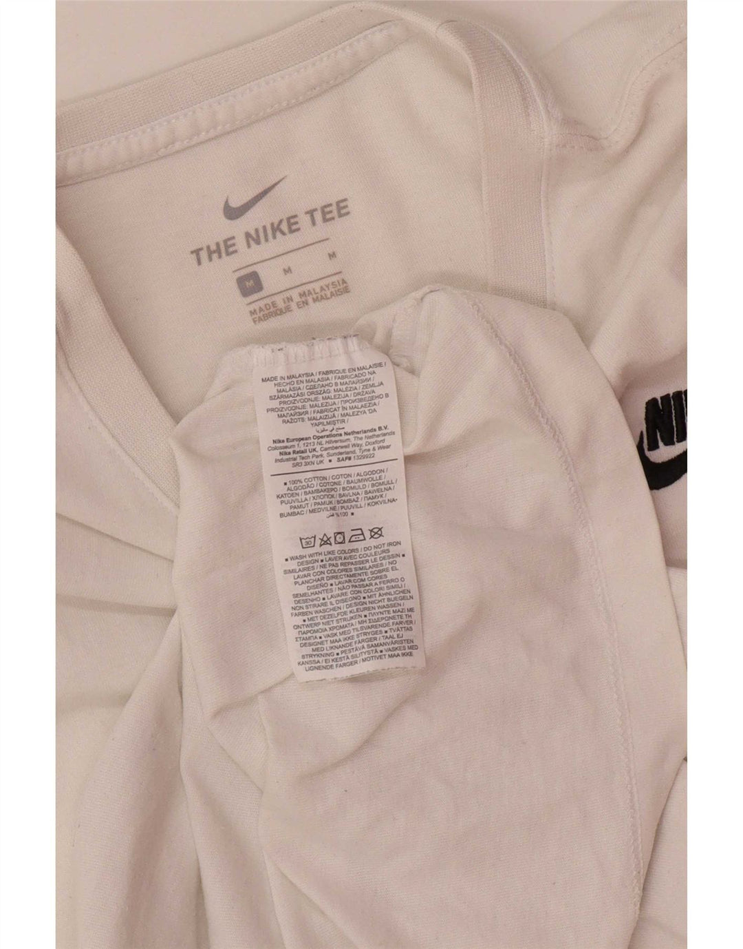 T-shirt męski Nike, średni, biały, bawełniany