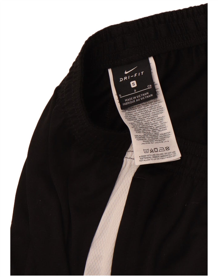 Męskie spodnie dresowe NIKE Dri Fit, mały, czarny poliester z blokami kolorów