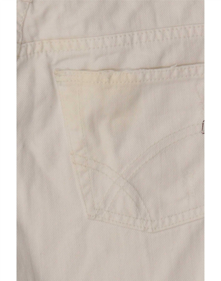 Damskie jeansy Gas W29 L34 Biała bawełna