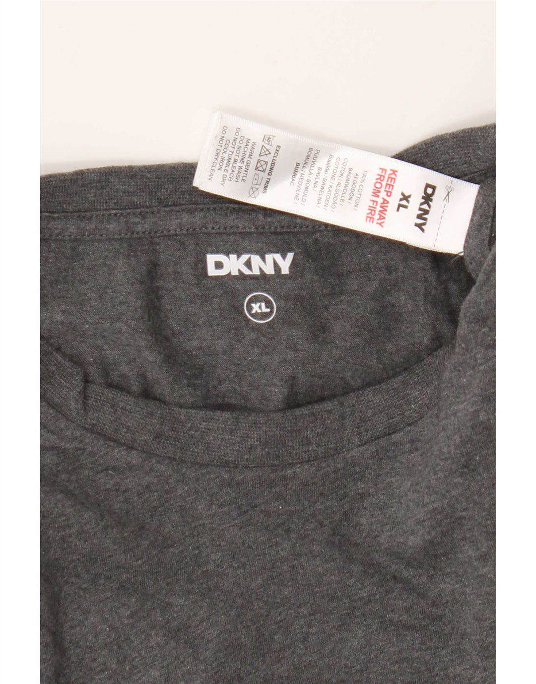 T-shirt męski Dkny Top XL, szary, bawełniany