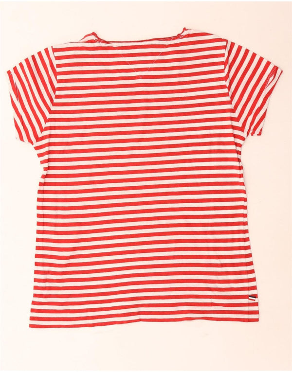 T-shirt damski Tommy Hilfiger Top UK 14 w średnie czerwone paski