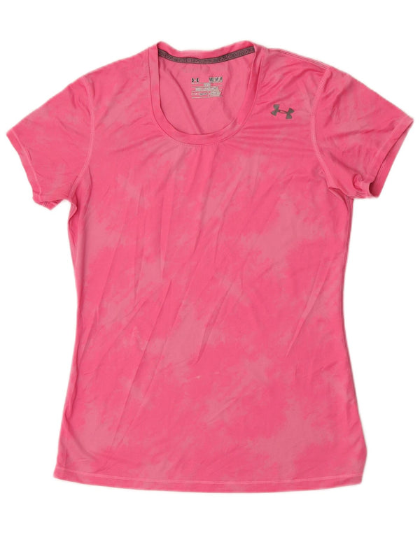 Damska koszulka Under Armour Heat Gear Top UK 14 Medium Pink Tie Dye