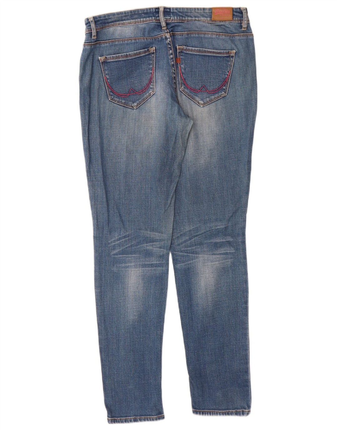 SUPERDRY Damskie jeansy skinny W30 L32 Niebieskie bawełniane