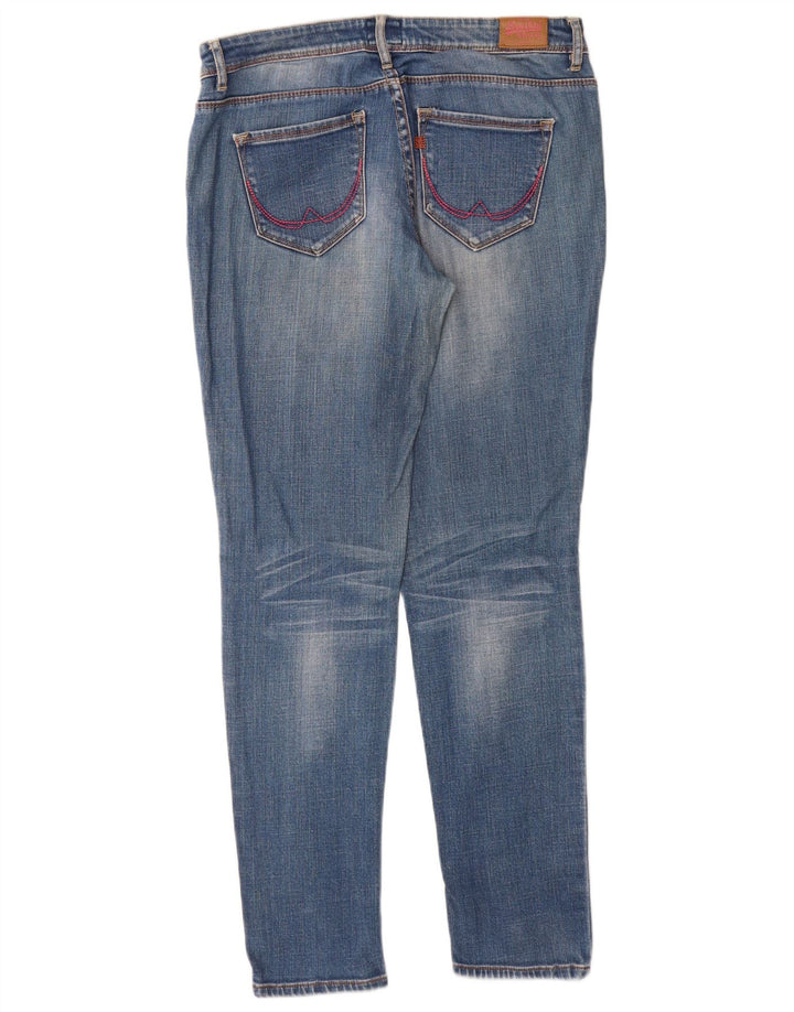 SUPERDRY Damskie jeansy skinny W30 L32 Niebieskie bawełniane