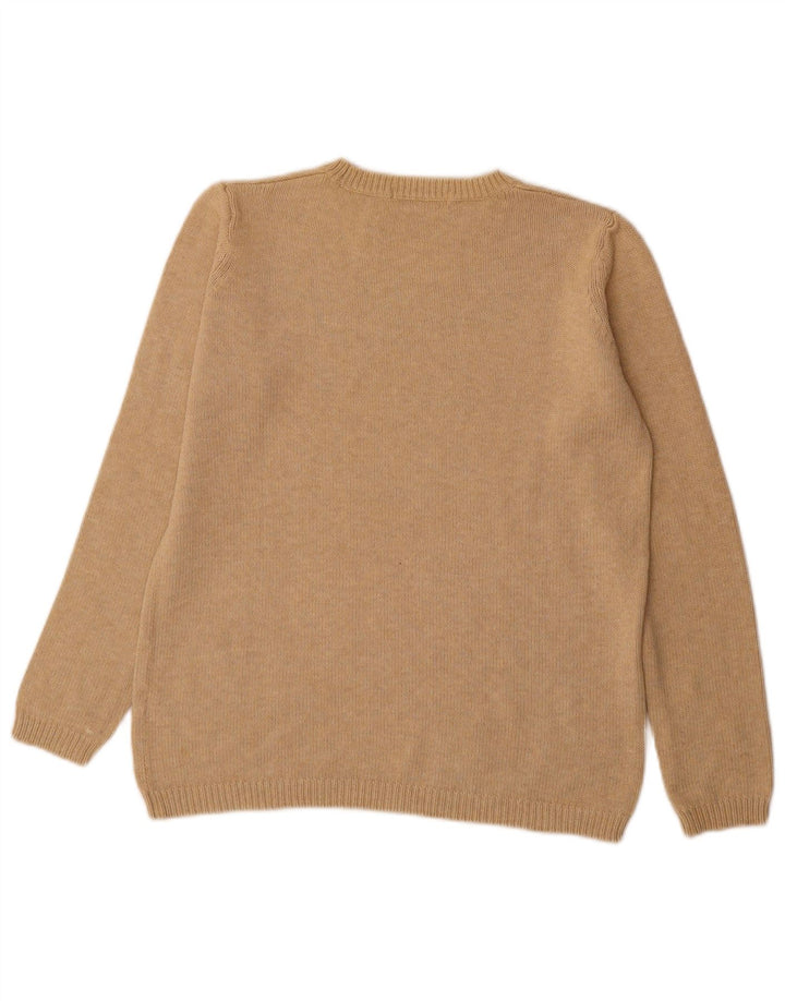 Marks & Spencer Damski sweter oversize z dekoltem w łódkę, UK 10, mały, beżowy