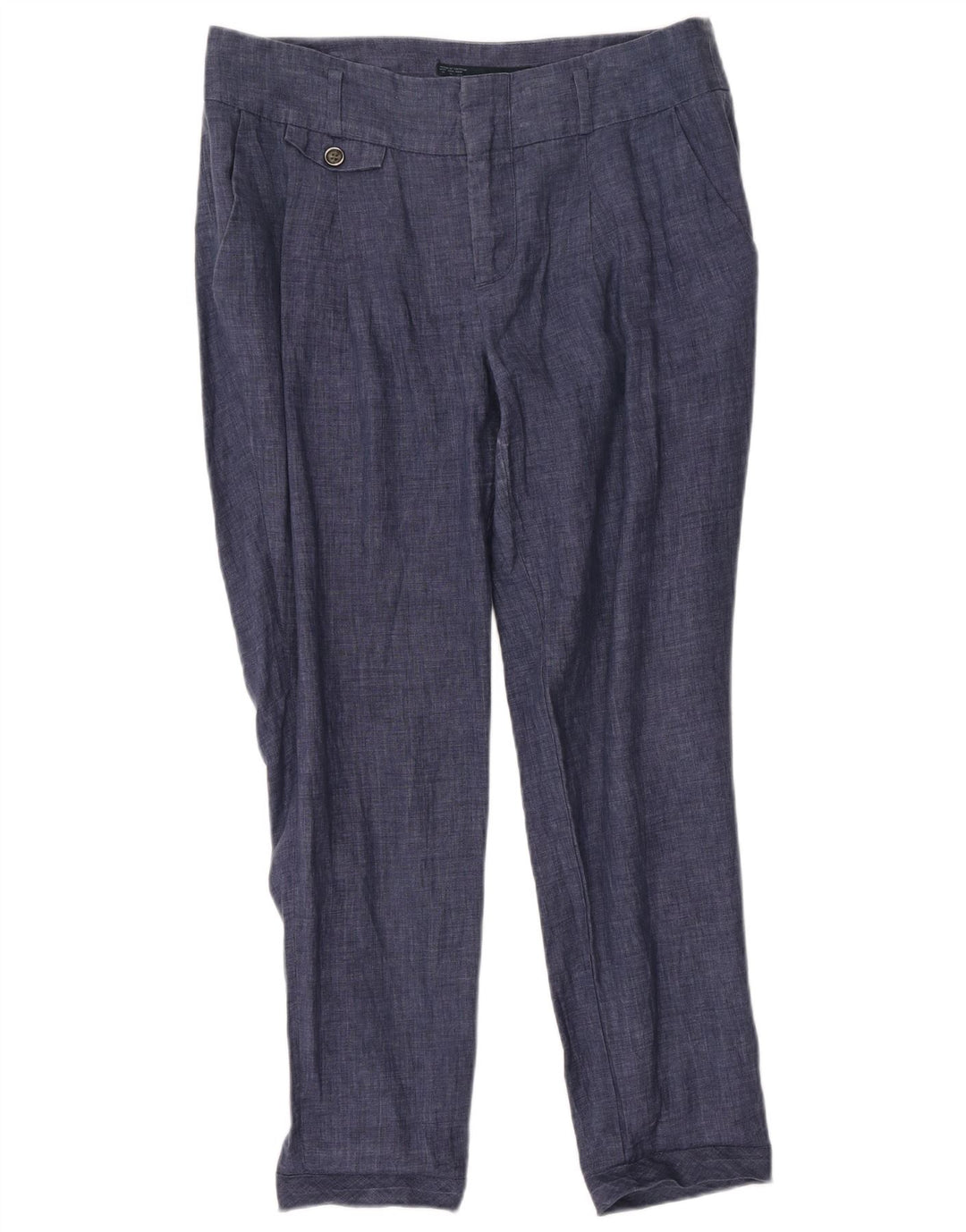 Spodnie damskie Zara Pegged Chino Medium W28 L28 Granatowe