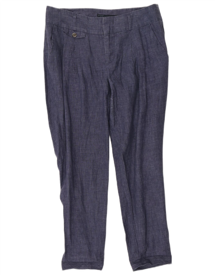 Spodnie damskie Zara Pegged Chino Medium W28 L28 Granatowe
