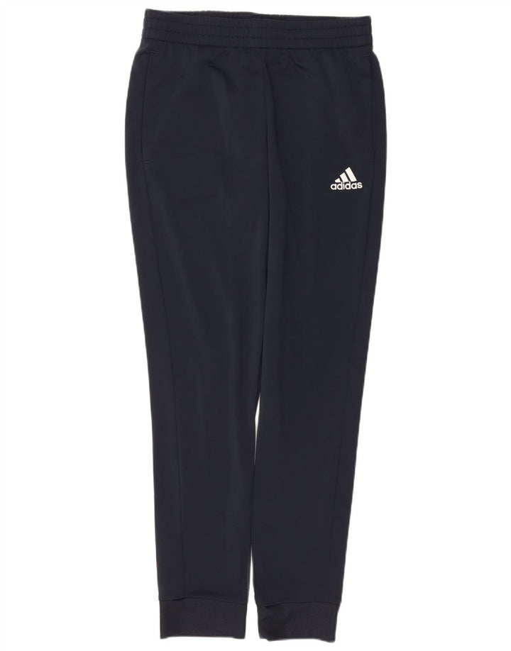 Męskie spodnie dresowe ADIDAS Primegreen Joggers UK 44/46, duże, granatowe