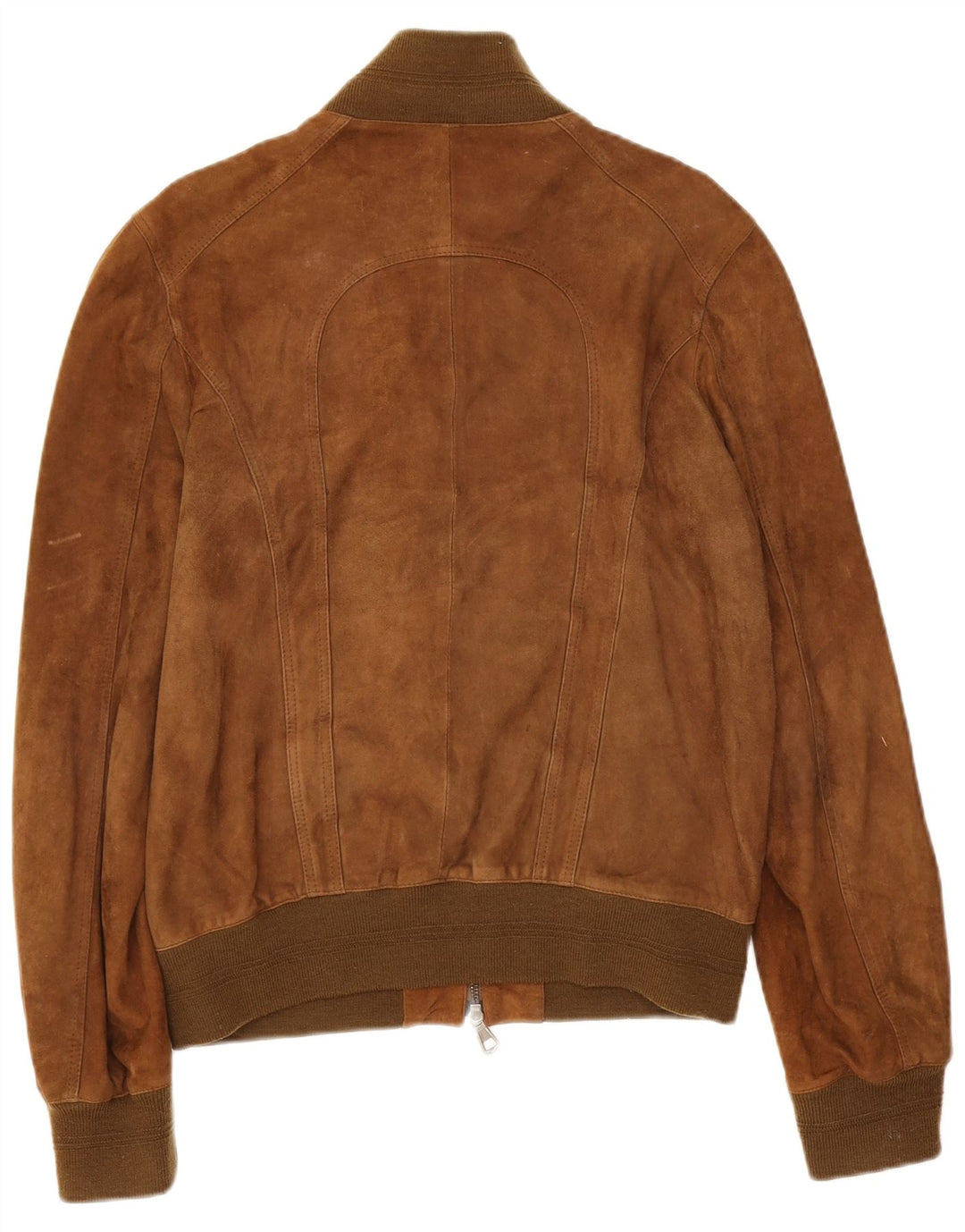 Vintage męska kurtka bomber zamszowa IT 50 duża brązowa skóra
