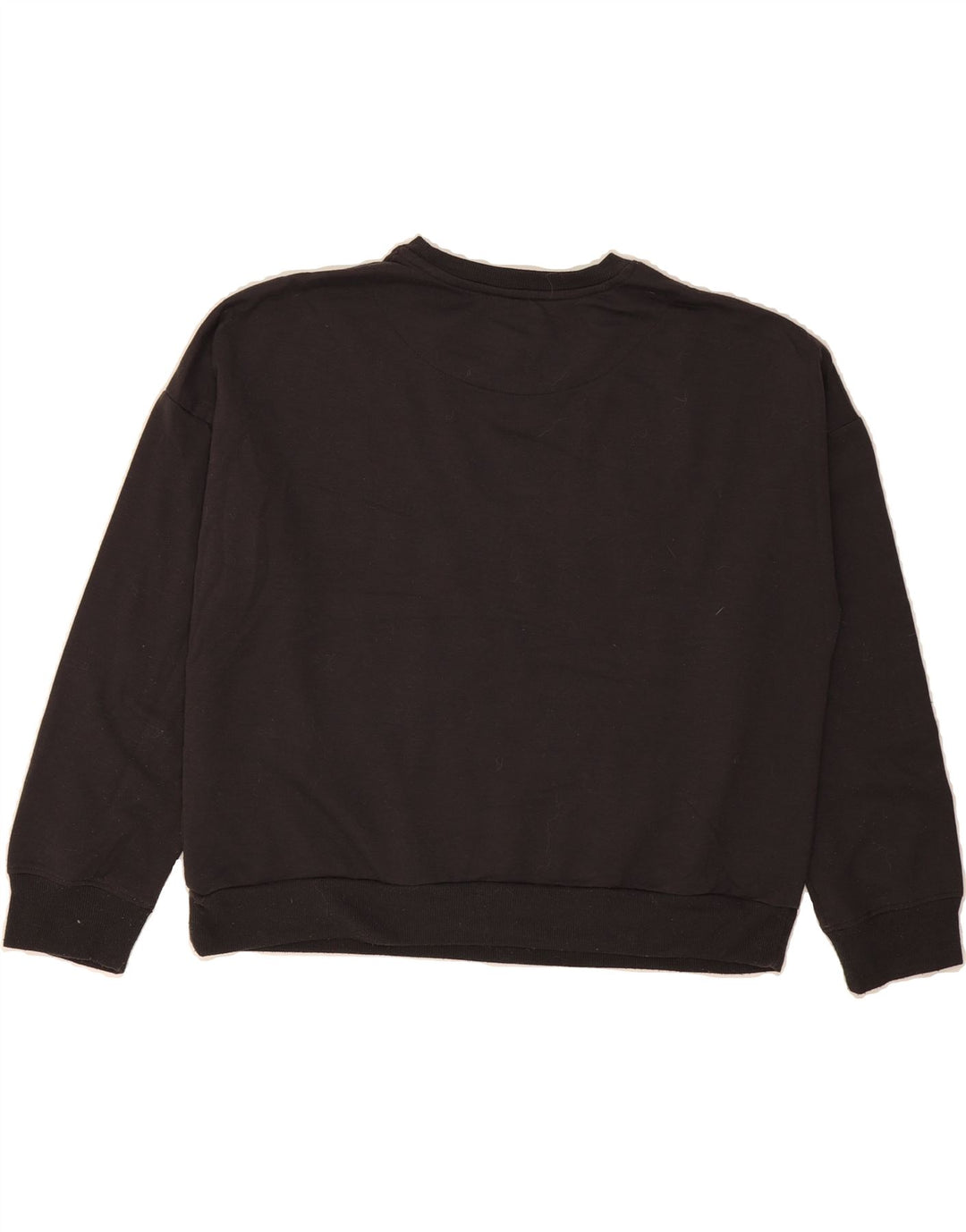 DKNY Womens Oversized Graphic Sweatshirt Jumper UK 14 Medium Black Vintage Dkny and Second-Hand Dkny from Messina Hembry 
