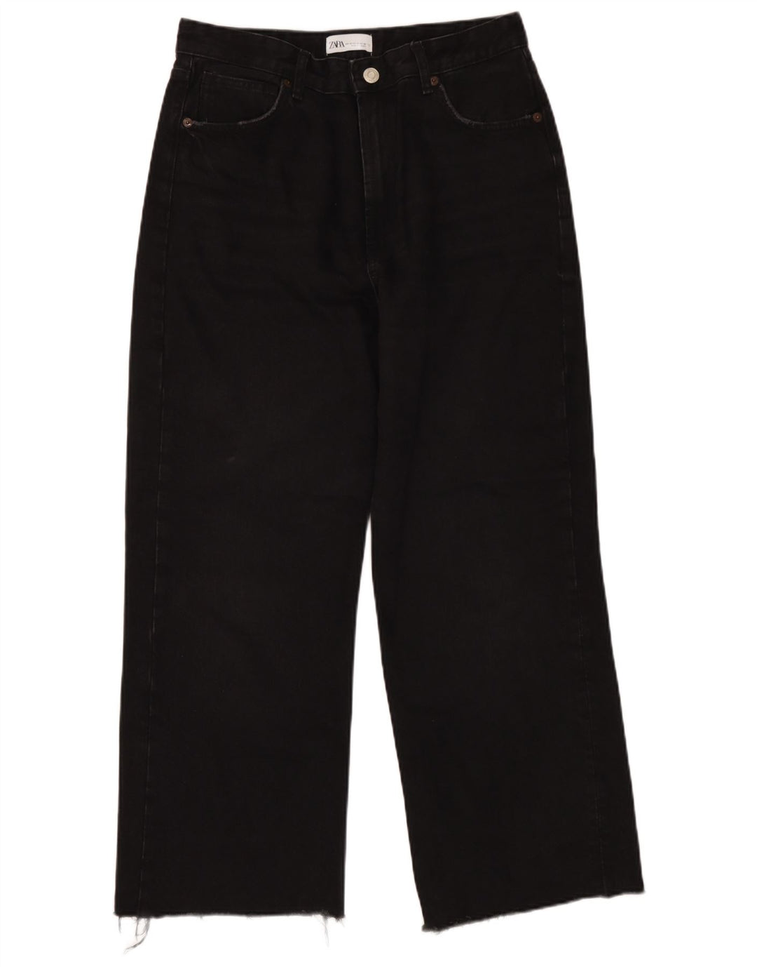 Luźne jeansy damskie Zara EU 42 Large W32 L28 Black