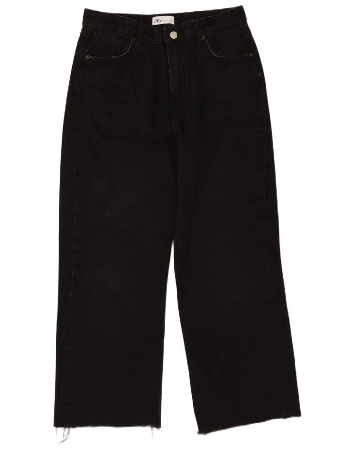 Luźne jeansy damskie Zara EU 42 Large W32 L28 Black