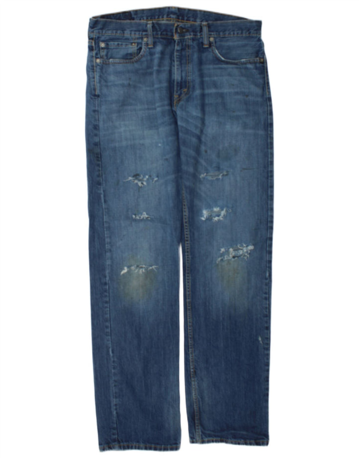 Męskie jeansy Levi's 511 w trudnej sytuacji W34 L34 Niebieska bawełna