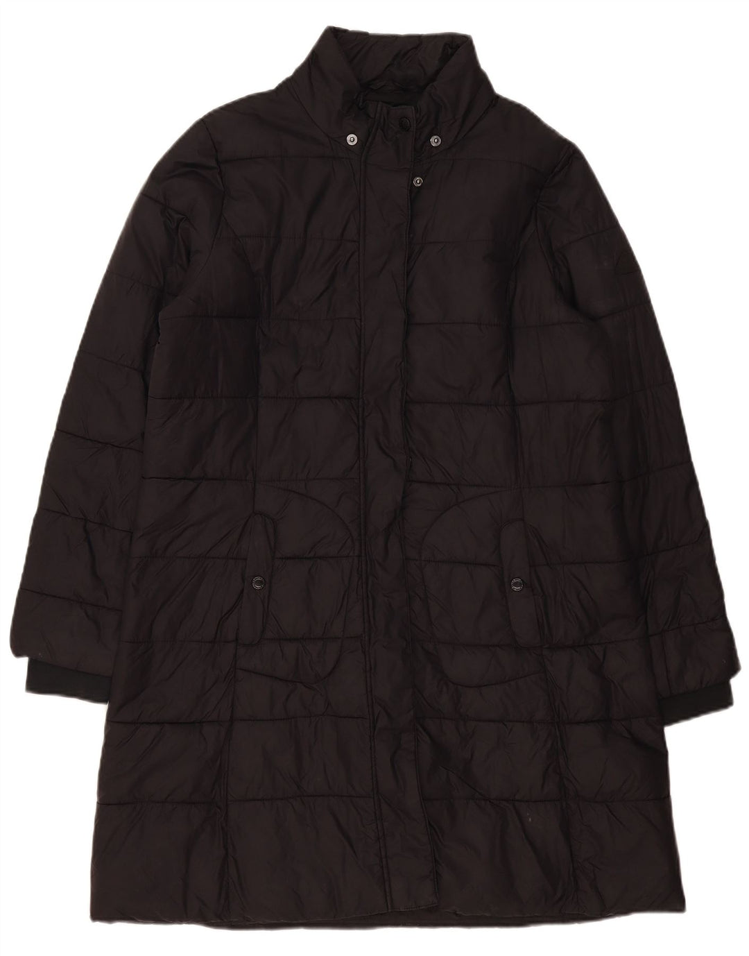 Damski płaszcz ocieplany Barbour UK 16, duży, czarny