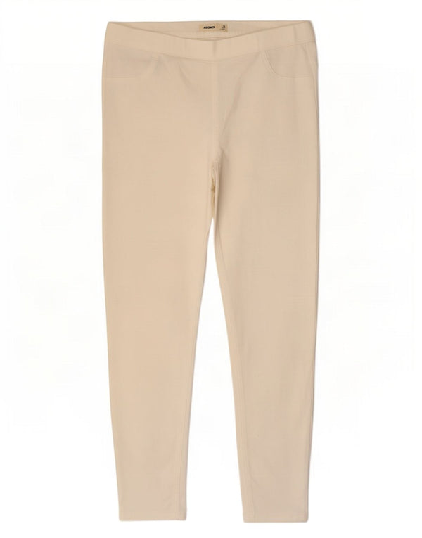 Marks & Spencer Damskie jeansy Jegging UK 16, duże, W34 L27, bawełna w kolorze złamanej bieli